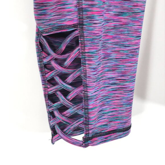 Lane Bryant LIVI Active Lattice Crop Leggings Women's Plus Size 22/24 Athletic - Picture 3 of 10